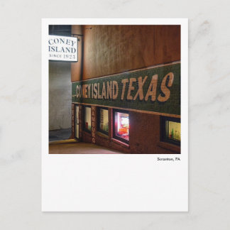 Cartão Postal Scranton PA-Coney Island Texas Wieners