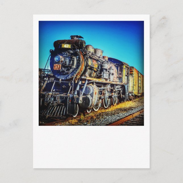 Cartão Postal Scranton PA Postcard-Engine#47 Parque Steamtown (Frente)