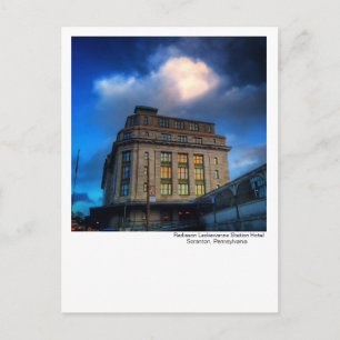 Cartão Postal Scranton,PA -Radisson Lackawanna Station Hotel