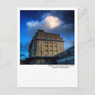 Cartão Postal Scranton,PA -Radisson Lackawanna Station Hotel