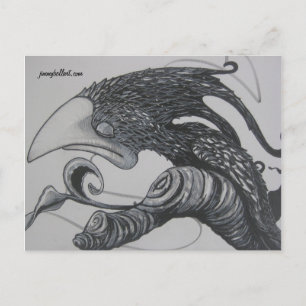 Cartão Postal Scrib-Pássaro
