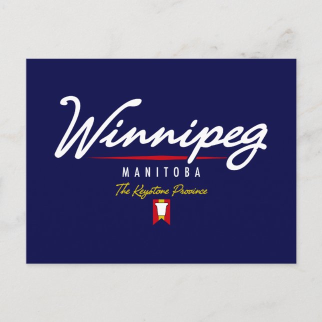 Cartão Postal Script de Winnipeg (Frente)