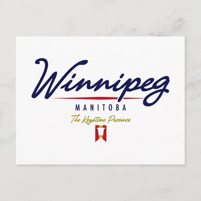 Cartão Postal Script de Winnipeg (Frente)