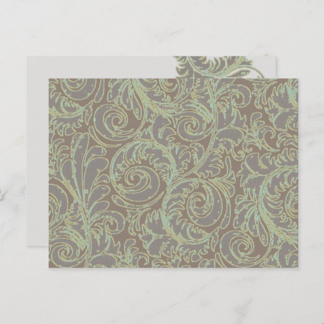 Cartão Postal Scrolls 6 Postcard Modelo (Frente/Verso)