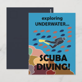 Cartão Postal Scuba Diver