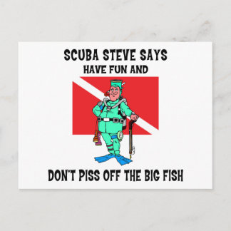 Cartão Postal SCUBA Steve