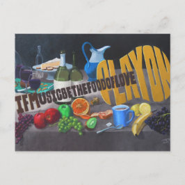 Cartão Postal Se A Música É A Comida Do Amor