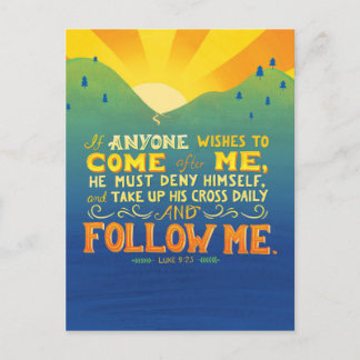 Cartão Postal Se alguém quiser vir atrás de mim