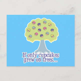 Cartão Postal Se apenas Cupcakes em Árvores