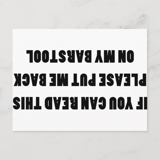 Cartão Postal Se Consegue Ler Isto (Frente)