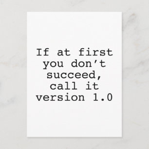 Cartão Postal Se início em você não suceda, chame-o a versão