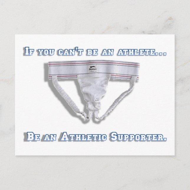 Cartão Postal Se não pode ser atleta... (Frente)