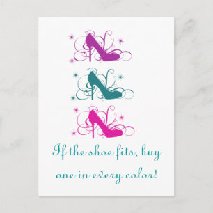 Cartão Postal Se o Cartão-postal dos Ajustados do Calçado