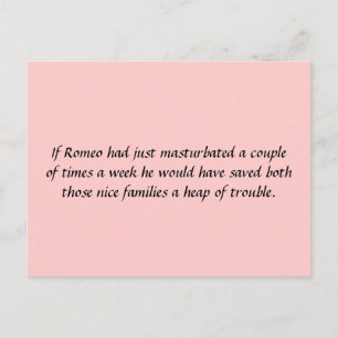Cartão Postal Se Romeu tivesse...