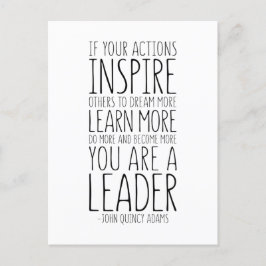 Cartão Postal Se Suas Ações Inspiram Outros, John Quincy Adams