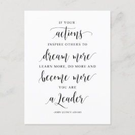 Cartão Postal Se Suas Ações Inspiram Outros, John Quincy Adams