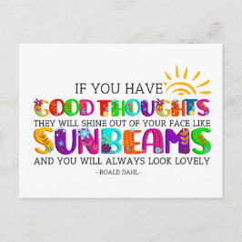 Cartão Postal Se Tiver Boas Ideias Eles Irão Brilhar