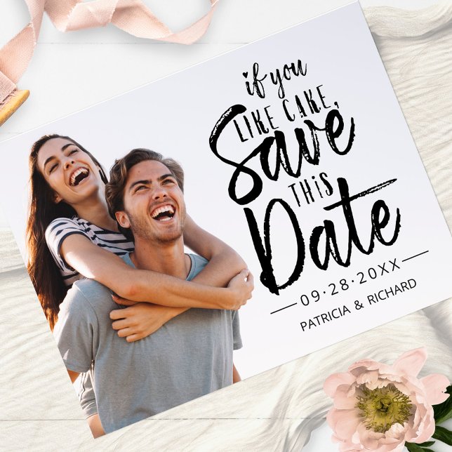 Cartão Postal Se Você Gosta de Bolo Salve Esta Data Foto (Criador carregado)