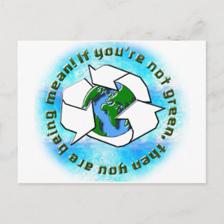 Cartão Postal Se você não é verde