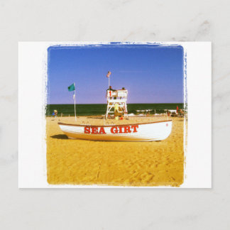 Cartão Postal Sea Girt Lifeguard Boat
