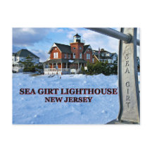 Sea Girt Lighthouse, Cartão-postal de Nova Jersey