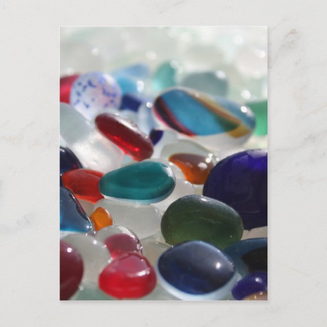 Cartão Postal Sea Glass Multi's (Frente)
