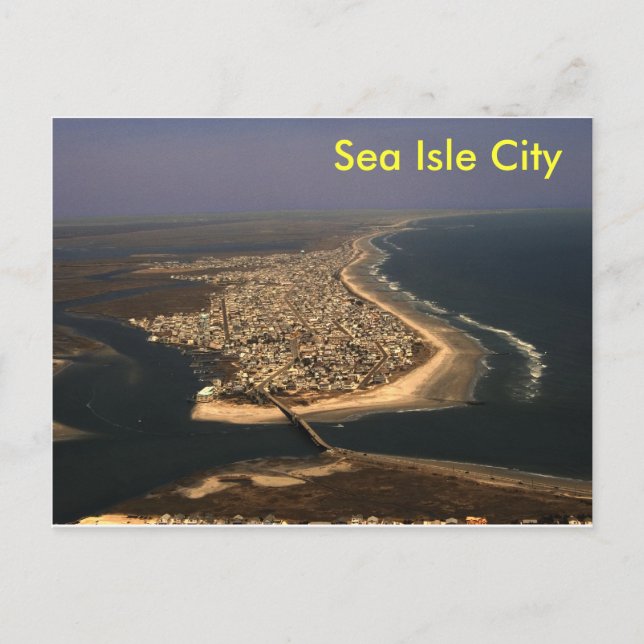 Cartão Postal Sea Isle City Aerial (Frente)