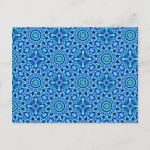 Cartão Postal Sea Jewel - Padrão de Mandala -