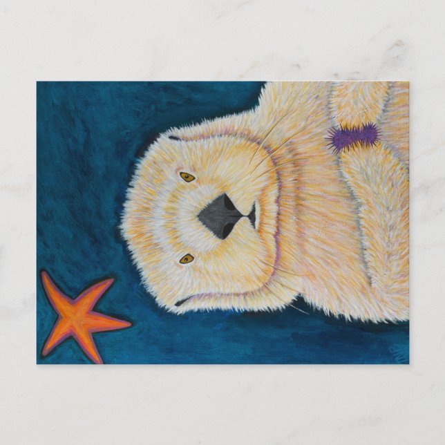 Cartão Postal Sea Otter (Frente)