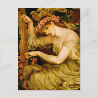 Cartão Postal Sea Spell por Dante Gabriel Rossetti