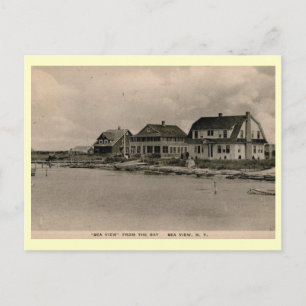 Cartão Postal Sea View, Fire Island, New York Vintage