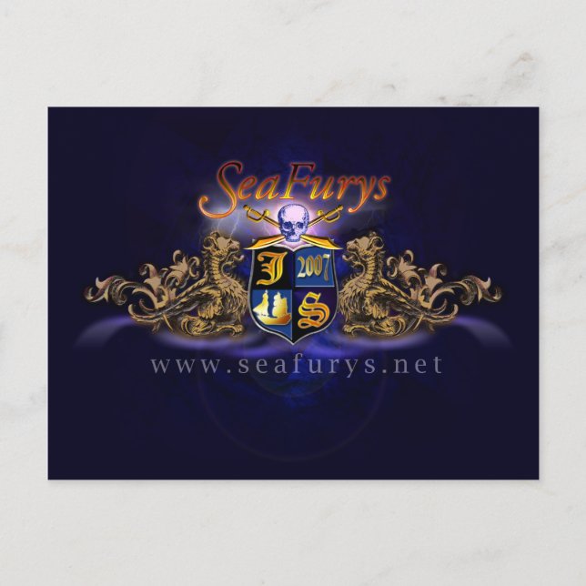 Cartão Postal SeaFurys Shield (Blue) Postcard (Frente)