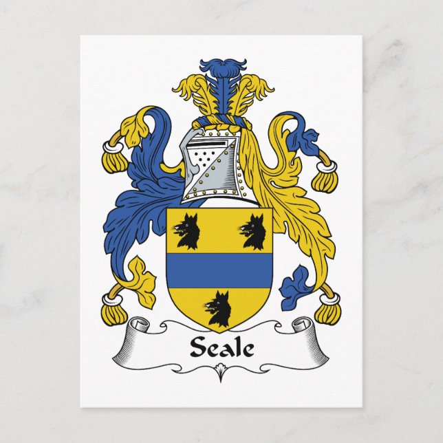 Cartão Postal Seale Family Crest (Frente)