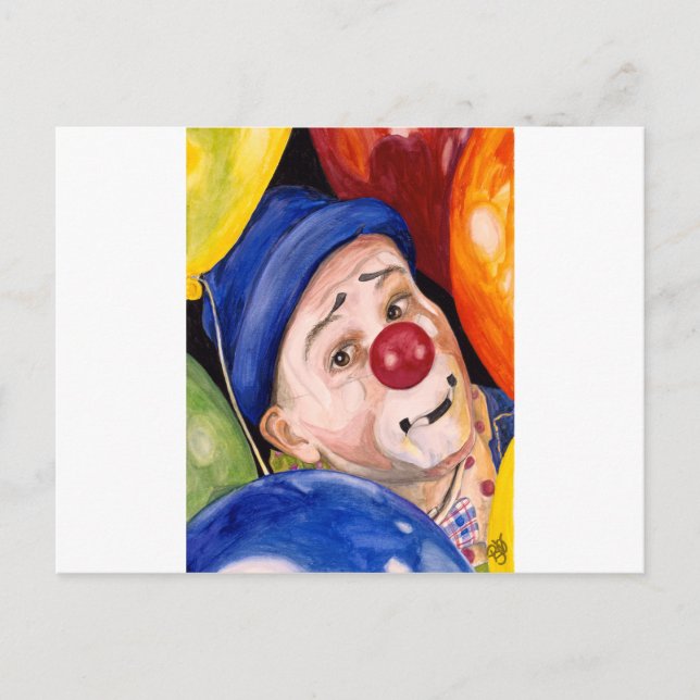 Cartão Postal Sean Carlock Clown (Frente)