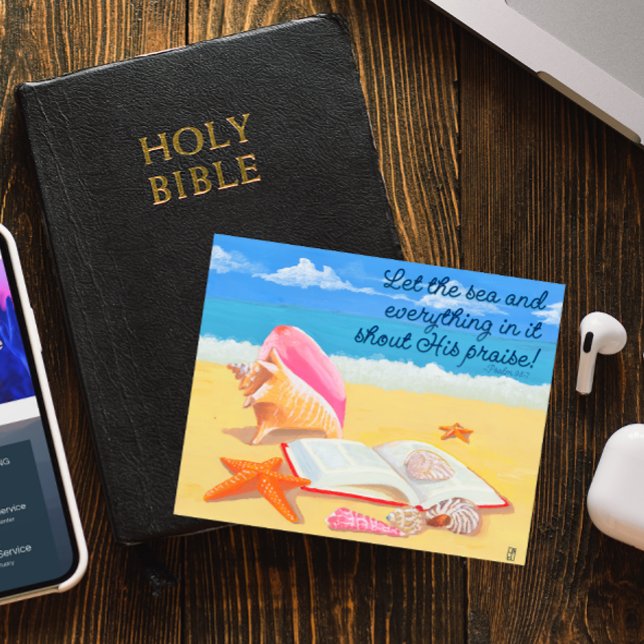 Cartão Postal Seashore Louve placa de Posto Inspiracional (Criador carregado)