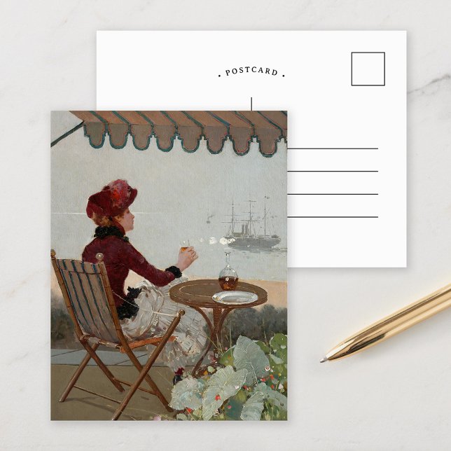 Cartão Postal Seaside Café | Jean Béraud (Criador carregado)