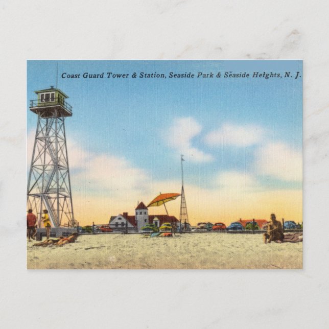 Cartão Postal Seaside Park e Seaside Heights, Nova Jersey (Frente)