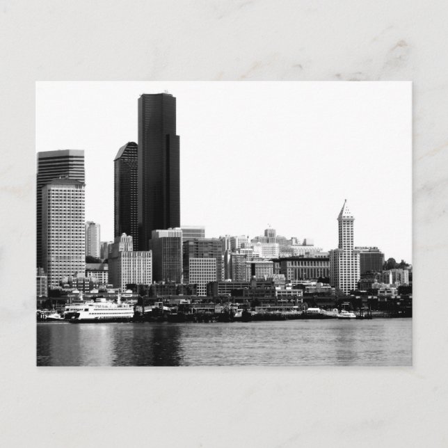 Cartão Postal Seattle in B&W (Frente)