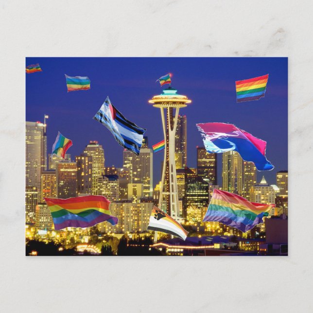 Cartão Postal Seattle Pride (Frente)