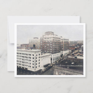 Cartão Postal Seattle WA, Universidade de Rua, Vintage inspirado