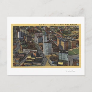 Cartão Postal Seattle, Washington - aérea de Smith