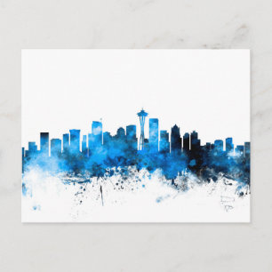 Cartão Postal Seattle Washington Skyline