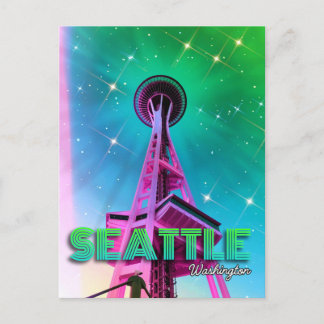 Cartão Postal Seattle Washington Space Needle Postcard 