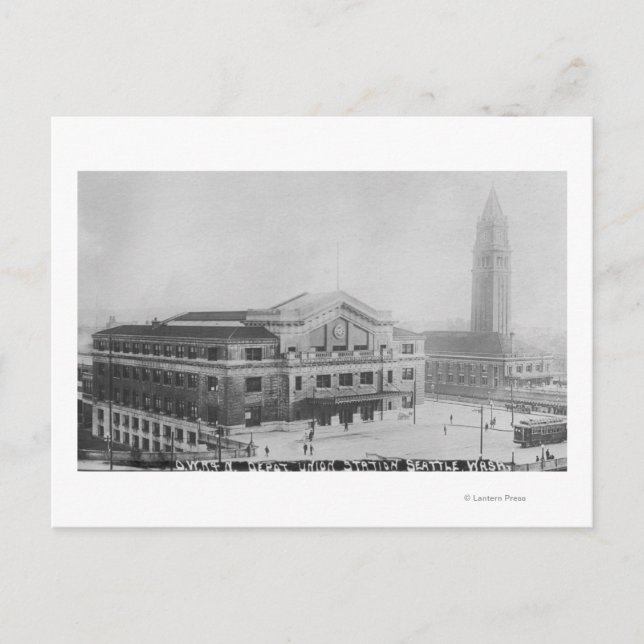 Cartão Postal Seattle, WashingtonVista aérea da União (Frente)