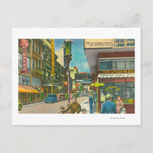 Cartão Postal Seção de Negócios da Chinatown