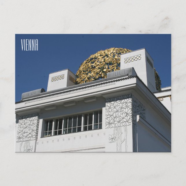 Cartão Postal secessão vienna áustria (Frente)