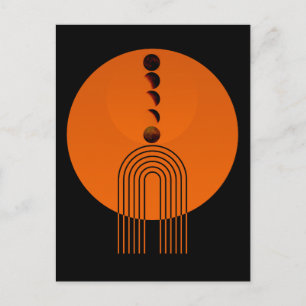 Cartão Postal Século Lua Planeta Arco Antigo