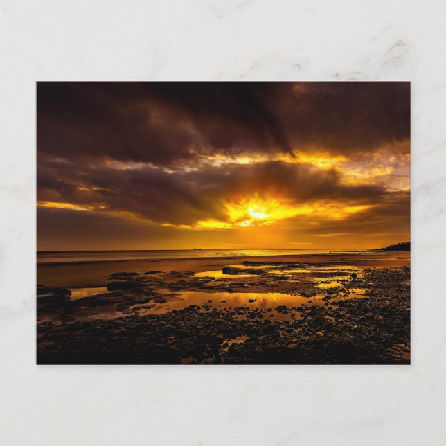 Cartão Postal Sede durante o pôr do sol (Frente)