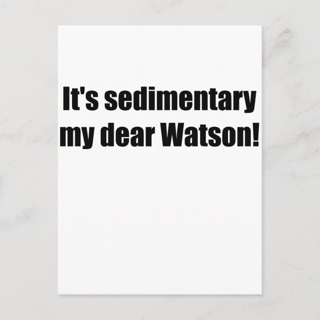 Cartão Postal sedimentarpreto (Frente)