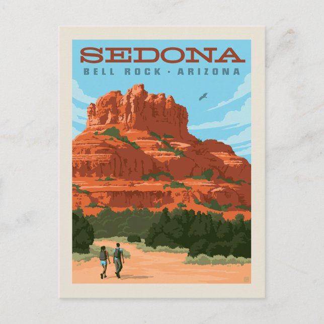 Cartão Postal Sedona, Arizona | Bell Rock (Frente)